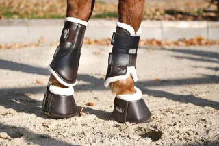 Gamaschen RS Kunstleder &amp; Fake Fur