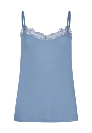 SKINY - Skiny Damen Spaghettishirt Night In Mix & Match faded denimblue - Gr. - 36