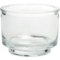 Sandra Rich Teelichthalter Windlicht "CLASSIC" Ø 9 x 7cm, Teelichthalter aus Glas