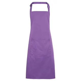 Premier - "Colours Collection" Latzschürze für Herren/Damen Unisex, Tasche (Reiches Violett)