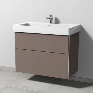Sanipa 3way Waschtischunterbau zu Laufen Pro S Waschtisch mit 2 Auszügen, Taupe-Matt BP7691T
