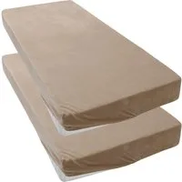 OTTO home Spannbettlaken Desner3, Mikrofaser-Fleece, Cashmere-Touch, Microfaser, Gummizug: rundum, (2 Stück), für Matratzen bis 20cm Höhe, kuschelig & weich, Bettlaken