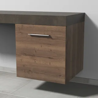 Sanipa Anbau-/Solitärschrank Anschlag links 2morrow (G2391L) 510x500x520 Eiche-Tabak, G239150L G239150L