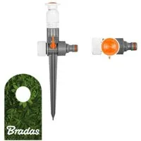 Bradas Kreisregner Impulsregner 90m² Rasensprenger 0-360° WHITE LINE