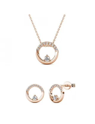 Clarine Set : Rose Gold und Kristall