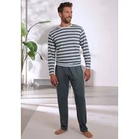 H.I.S Pyjama (2 tlg., 1 Stück) Schlafanzug mit garngefärbten Streifen