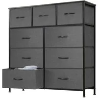 DUMOS Stauraumschrank Kommode mit Stoffschubladen, Stoffkommode für Schlafzimmer Geeignet Schubladenschränke