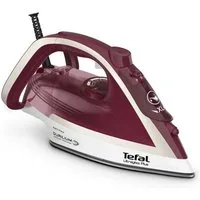 Tefal Dampfbügeleisen Ultimate Pure FV6810E0 Dampfbügeleisen 2800 W Rot, Silber