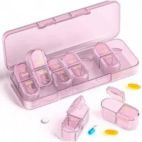 FELIXLEO Pillendose Kompakte Tablettendose passt ideal in jede Hand- oder Jackentasche (1 St)