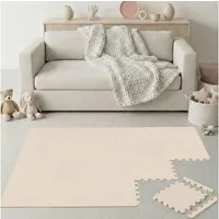 LittleTom Puzzlematte für Kinder - 18 Teile Spielmatte 30x30 cm - TÜV Geprüfte Krabbelmatte, (18-tlg), Spielunterlage für Drinnen und Draußen - Kinderzimmer Puzzleteppich