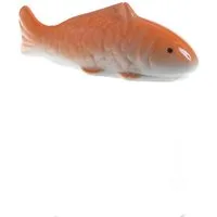MARELIDA Dekofigur schwimmender Fisch Teichdeko Tierfigur Porzellan Koi Karpfen 10cm (1 St)