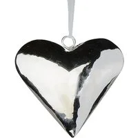 formano Hängedekoration Hearts, Höhe: 15cm, Farbe: Silber, Motiv: Herz