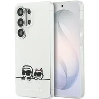 KARL LAGERFELD Handyhülle Galaxy S26 Ultra weiß MagSafe Katze Karl Logo Seiten transparent 6,9 Zoll, Kantenschutz