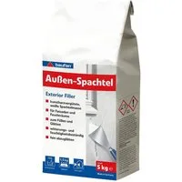 baufan® Spachtelmasse Außen-Spachtel 1kg kunstharzvergütete weiß Aussenspachtel Füllmasse, zur Anwendung an Fassaden und in Feuchträumen
