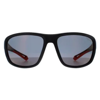 Polaroid Rechteck Unisex Schwarz Orange Rot Spiegel Polarisiert Hochkontrast PLD 7049/S