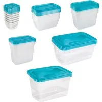keeeper Frischhaltedose fredo fresh, Kunststoff, (Set, 23-tlg), rechteckig, 90 - 2000 ml, Unterteile und Deckel, aus Kunststoff