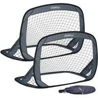 relaxdays Pop-Up Target Fußball Pop Up Tore im 2er Set