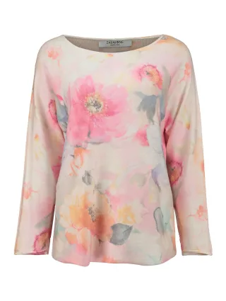 Zabaione - Pullover Sa44tu flower - Gr. - XL