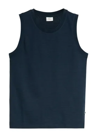 s.Oliver Red Label - Basic-Tanktop Regular Fit blau - Gr. - XXL