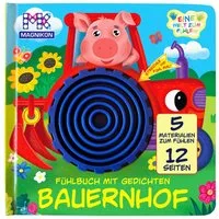MAGNIKON Lernspielzeug Fühlbuch Bauernhof (5 verschiedene Materialien), 5 verschiedene Materialien