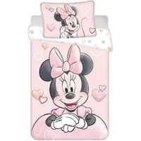 Disney Minnie Mouse Babybettwäsche Wendebettwäsche Minnie Mouse 2tlg. Baumwolle 100x135 cm + 40x60 cm, Baumwolle, 2 teilig, 100% Baumwolle,trocknergeeignet
