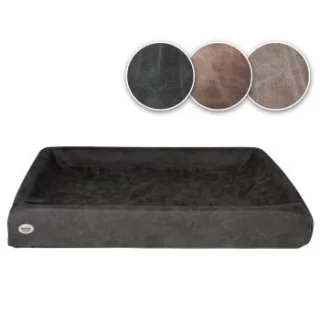 SABRO KUDDE Hundebett Wildleder dunkelgrau 70 cm, 85 cm