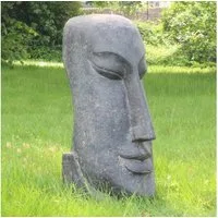 Oriental Galerie Dekofigur Osterinsel Moai Gartenfigur 59 cm (1 St)
