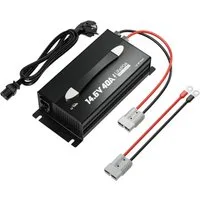 LiTime LiTime 14.6V 40A LiFePO4 Batterieladegerät mit Handgriff Akku-Set (1 St), AC 100-240 V Eingang, geeignet für 12V LiFePO4 Batterie