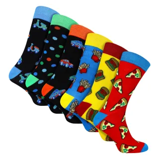 6er-Pack Herren Bambusdesign Socken - Weich Atmungsaktiv Alltagsmuster Passform