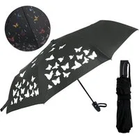 Esun Taschenregenschirm Regenschirm, Umbrella Schirm mit Farbwechsel Regen Taschenschirm, Sonnenschirm, Schirm Klein, Taschenschirm Faltbar
