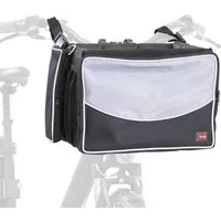 TRIXIE Tierfahrradkorb Hundefahrradkorb Front-Box für vorne mit Außentaschen und Schultergurt
