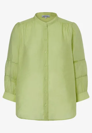MORE & MORE - feminine Bluse grün - Gr. - 38
