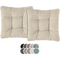 XDREAM Stuhlkissen Sitzkissen Set (2er & 4er) für Stühle und Bänke, robuste Polsterauflage für indoor und outdoor, 38x38x6 cm