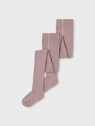 NAME IT - NKNPANTYHOSE RIB 2P NOOS woodrose - Gr. - 122/128