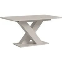 Home affaire Esstisch Motus, ausziehbar 150 -190 cm, inklusive 40 cm Einlegeplatte (Set, 1-St), X-Gestell mit Bodenplatte, Tisch, Küchentisch, Esszimmer, Küche
