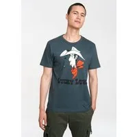 LOGOSHIRT T-Shirt Lucky Luke Portrait mit originellem Aufdruck