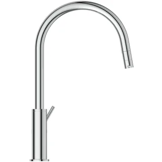 Ideal Standard Küchenarmatur Ceraline Nuovo Niederdruck Ausladung 218mm heraus.Brause h.Ausl. Chrom, BE271AA
