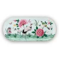 PiP Studio Tortenplatte Blushing Birds Tortenplatte white 33 x 15 cm, Porzellan, (Platten), Cake Tray Rectangular Blushing Birds White 33.3x15.5cm