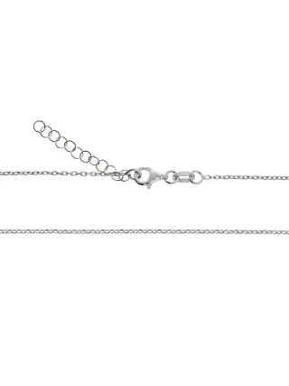 Diamonds by Ellen K. Halskette Silber 925 mit 1x Diamant 0,008ct. Buchstabe E
