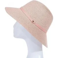 Adel Accessoires Sonnenhut Damen Sonnenhut mit Lederband – 50–55 cm – Sommerhut Papier