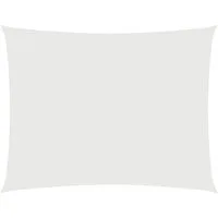 vidaXL Sonnensegel Sonnensegel Oxford-Gewebe Rechteckig 3x6 m Weiß, (1-tlg)