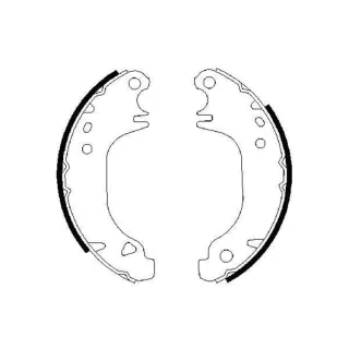 Bosch Bremsbacken hinten Citroen Ax Saxo Peugeot 106 205 306 309