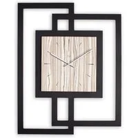 Kreative Feder Wanduhr Moderne Designer-Wanduhr aus Holz (mit stilvollem Akzent aus Ahorn-Furnier, Hergestellt in Deutschland)