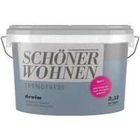 SCHÖNER WOHNEN FARBE Wandfarbe SW Trend Wandfarbe matt 2,5L Denim 5565
