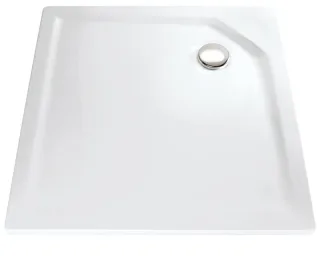 HSK Marmor-Polymer Quadrat Duschwanne 90 x 90 x 3,5 cm, weiss, ohne Schürze 585090