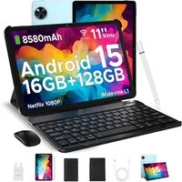DOOGEE U11 Tablet 11 Zoll mit Tastatur, Stift, 128GB, 8580mAh, Gemini AI Tablet (11", 128 GB, Android 15, 16 GB RAM (4 GB + 12 GB erweiterbar),Octa-Core,90 Hz,13MP,5G WIFI)
