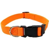 Illes-Laedchen Hunde-Halsband Hundehalsband Nylon – verstellbar, robust & leicht – Halsband, mit Klickverschluss – verschiedene Farben & Größen