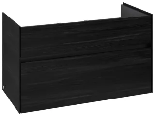Villeroy & Boch Waschtischunterschrank Collaro 954x546x444mm 2 Ausz. Waschbecken mittig Black Oak C01100AB