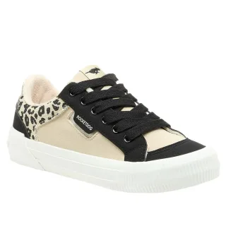 Rocket Dog - Damen Sneaker "Cheery", Blockfarben, Wildlederimitat (Schwarz/Natürlich)