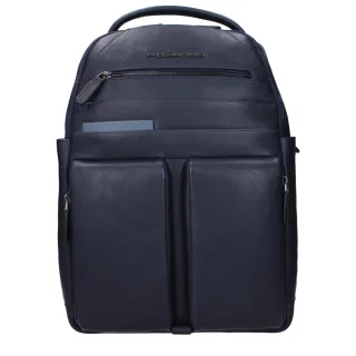 Piquadro Blauer Leder Rucksack